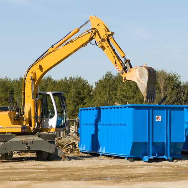 what are the rental fees for a residential dumpster in Throop PA